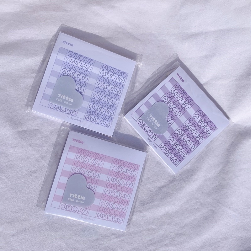 Giấy trắc nghiệm sticky note multiple choice OMR