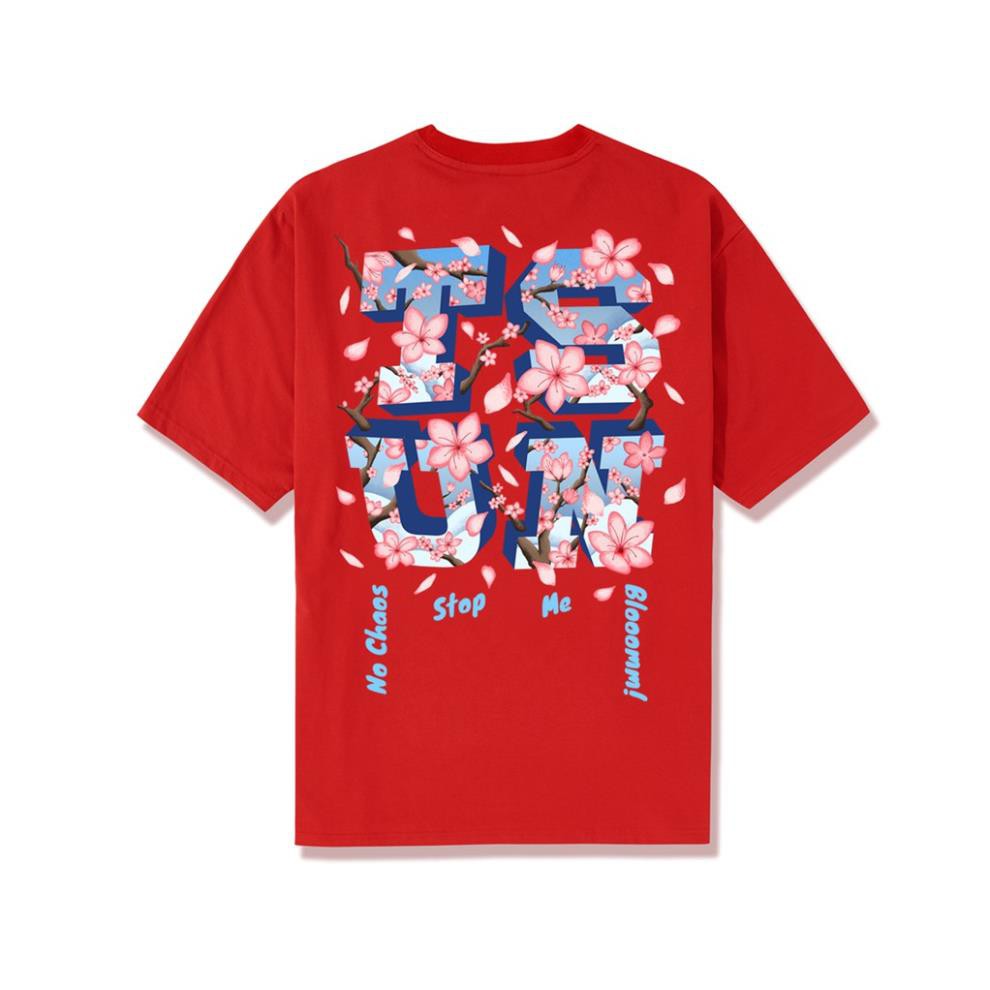 Áo thun TSUN Blossom Flower Tee - Red - Unisex ,