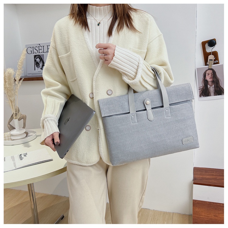 Túi Xách Đựng Laptop Macbook Air Pro13 14 15.6inch Thiết Kế Đơn Giản Cho Nam Nữ