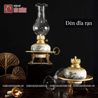 Đèn dầu men rạn Bảo Khánh Bát Tràng