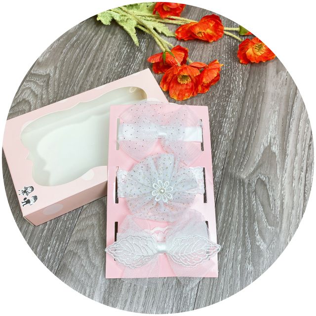 Set 3 turban  công chúa cho bé