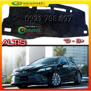 Thảm taplo lông thú cao cấp toyota altis-thương hiệu gecenti