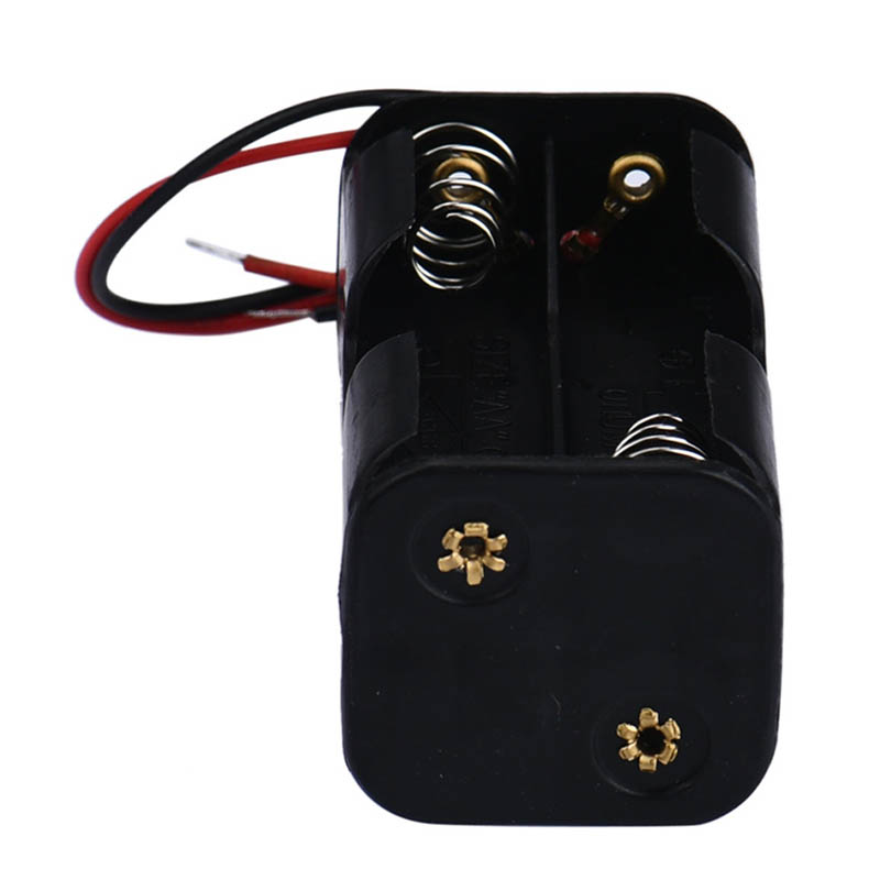 1 Hộp Pin 2 Ngăn 4 x AA Có Dây Cáp