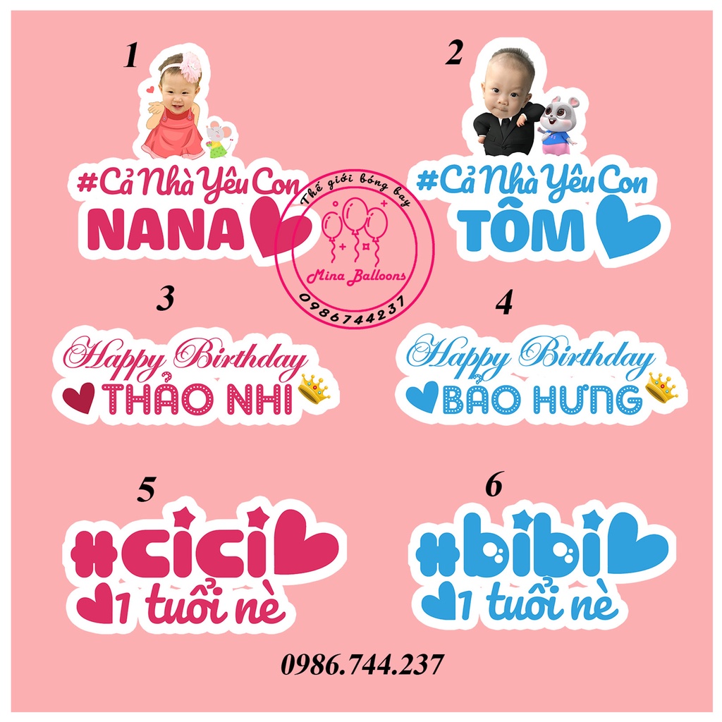 Hastag Cầm Tay Check In Sinh Nhật Cho Bé