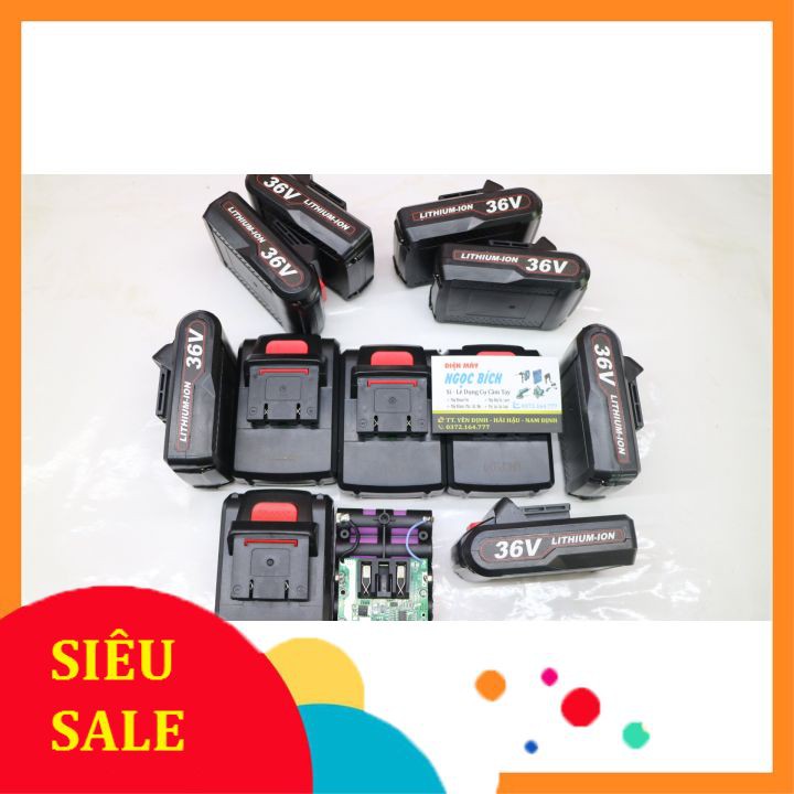 [Pin Trâu] Pin Máy Khoan Pin 26v,36v Dùng Cho Máy 18V, 21V, 24V, 26V,36v