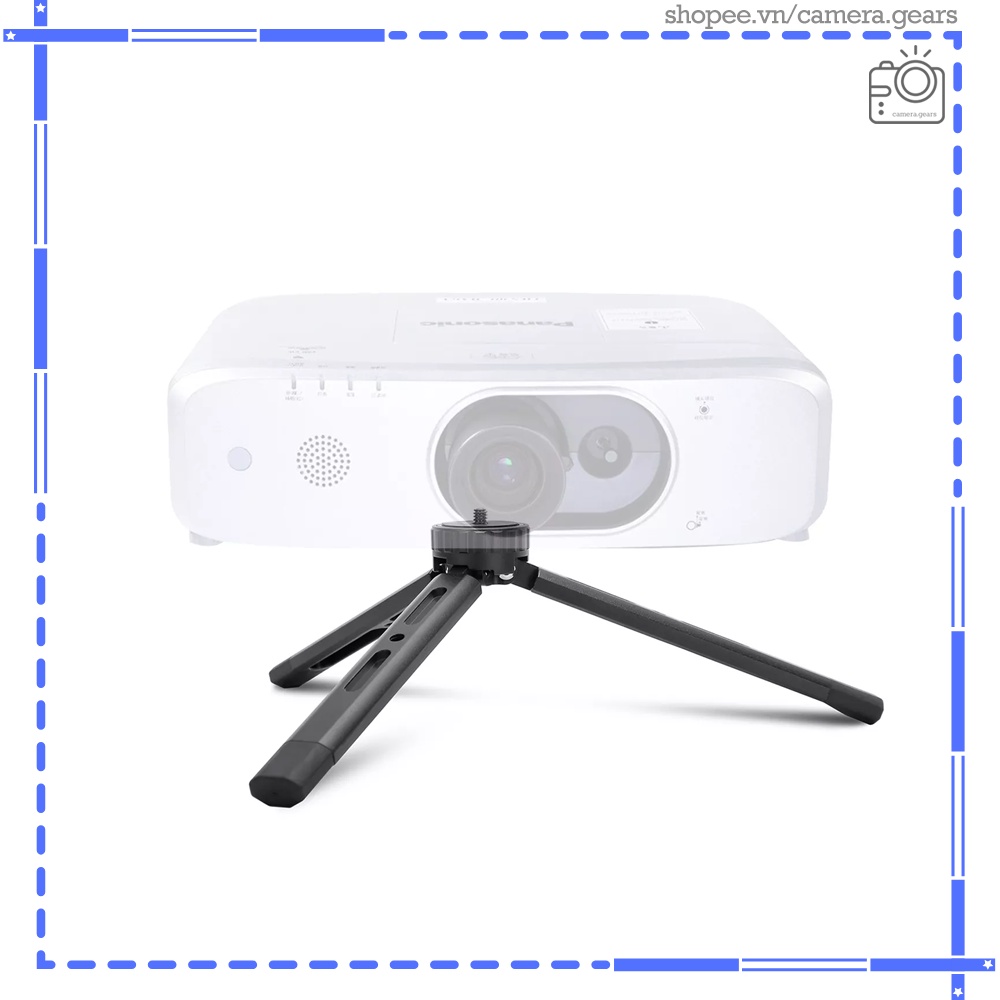 Tripod khóa xoay Andoer AT-04, đế 3 chân chắc chắn cho máy ảnh, máy quay phim, gimbal, điện thoại| Chất liệu hợp kim