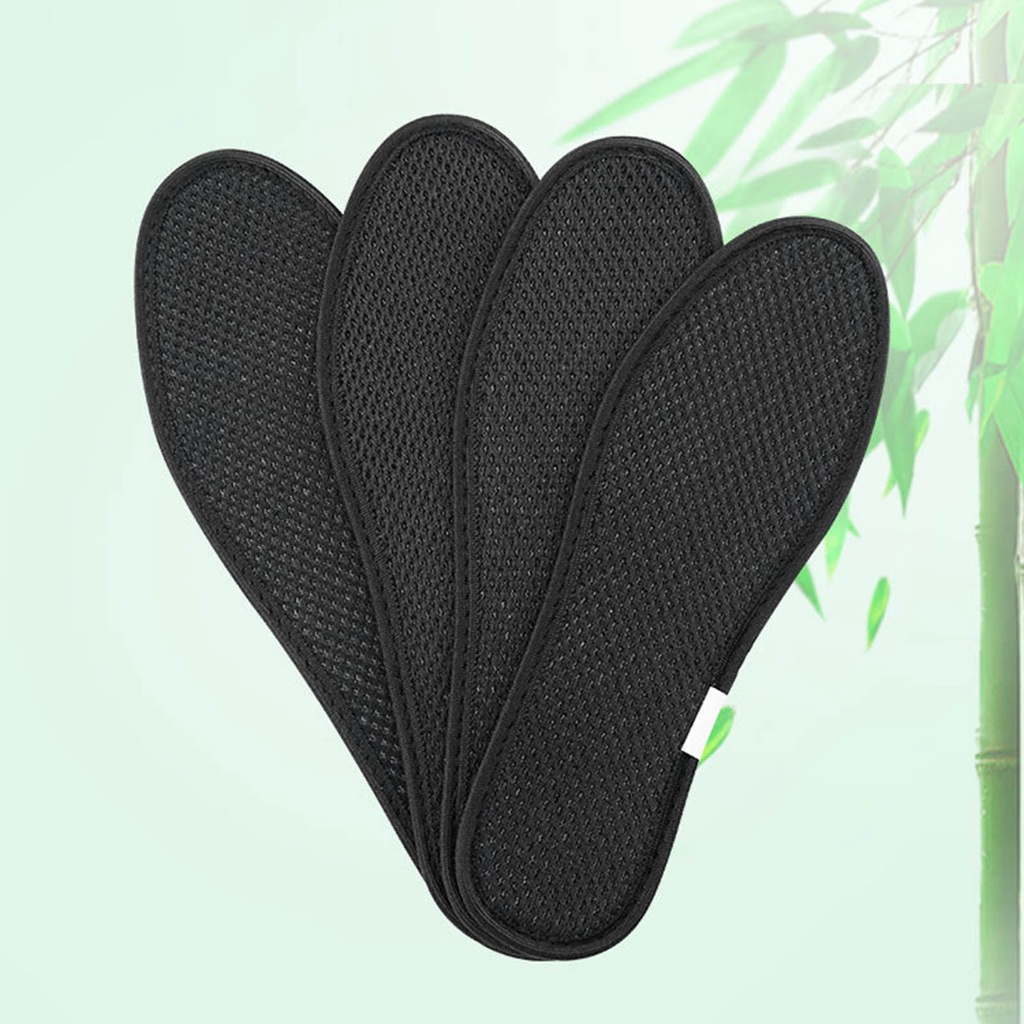 Cặp Đệm Lót Giày Bằng Than Tre Chống Mùi Tiện Dụng