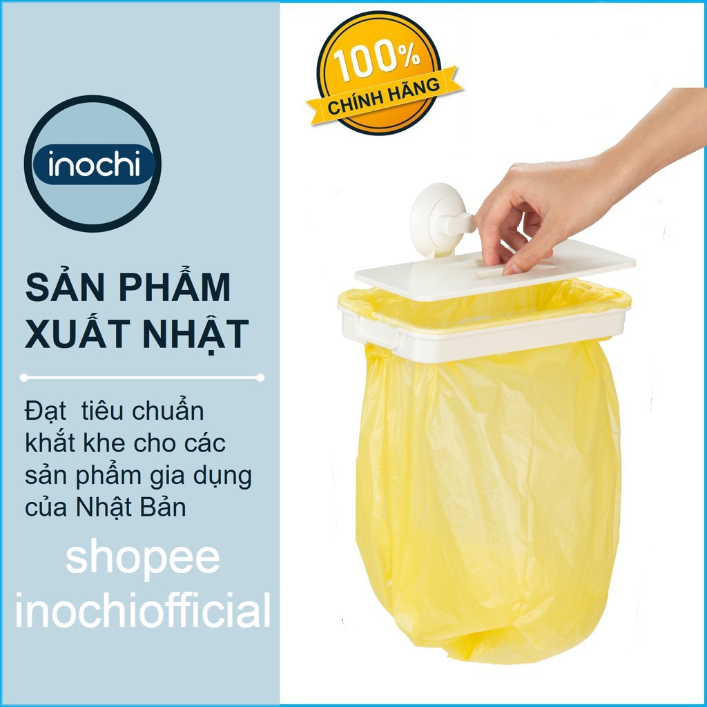 Giá treo túi rác, treo khăn gắn tường dễ dàng bằng nhựa Inochi tiêu chuẩn Nhật