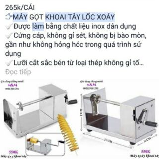 Sỉ Máy gọt khoai tây lốc xoáy