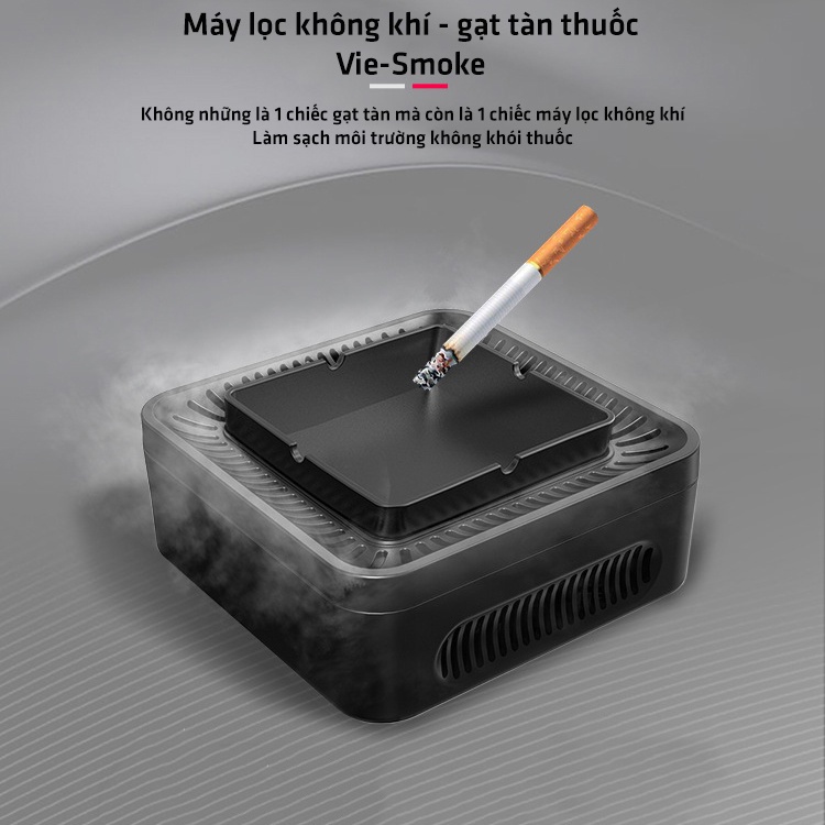 Máy gạt tàn lọc khói thuốc Vie-Smoke chống khói thuốc trong không gian kín