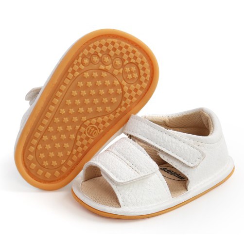 [Hàng cao cấp]Giày sandal tập đi cao cấp đế cao su chống trơn trượt chất da pu mềm mại dễ thương cho bé trai bé gai