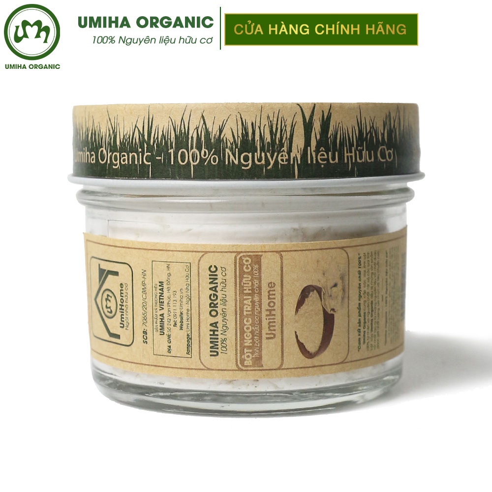 Bột Ngọc Trai đắp mặt nạ hữu cơ UMIHA ORGANIC nguyên chất | Pearl powder 100% Organic 135G