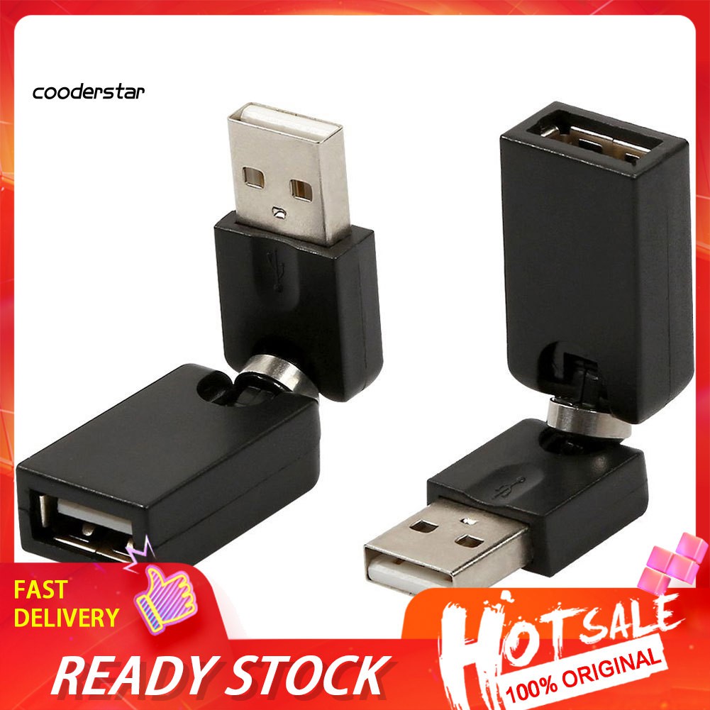 Cáp Chuyển Đổi Usb 2.0 Đầu Đực Sang Đầu Cái Xoay 360 Độ Có Thể Điều Chỉnh