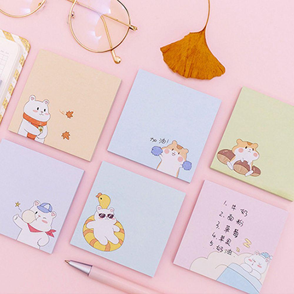 Giấy Dán Ghi Chú Hình Chuột Hamster Hoạt Hình Đáng Yêu Trang Trí Sổ Tay