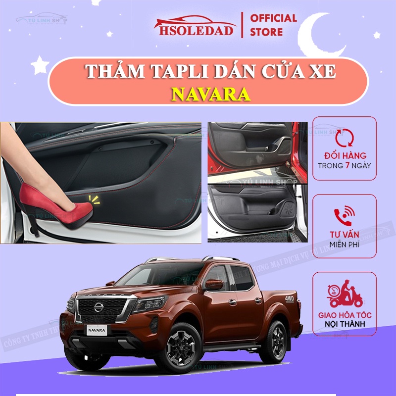 Bộ 4 Thảm Tapli NAVARA dán cánh cửa chống trầy xước xe