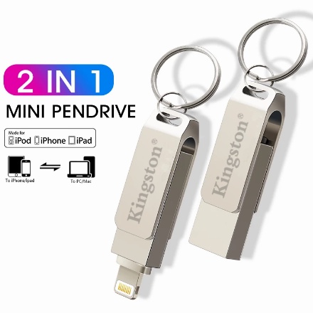 USB OTG mở rộng dung lượng 512GB 2 trong 1 dành cho iPhone
