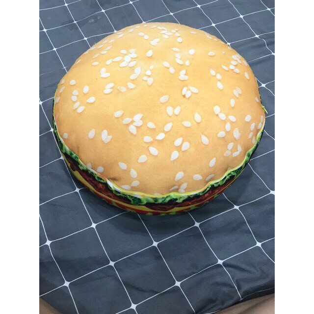 Sỉ_Gối 3D hình bánh hamberger_Gối hình đồ ăn_bánh hamburger