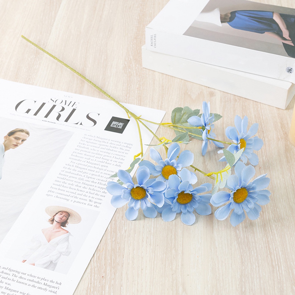 1 Bó 6 Hoa Cúc Giả Dùng Trang Trí Tiệc