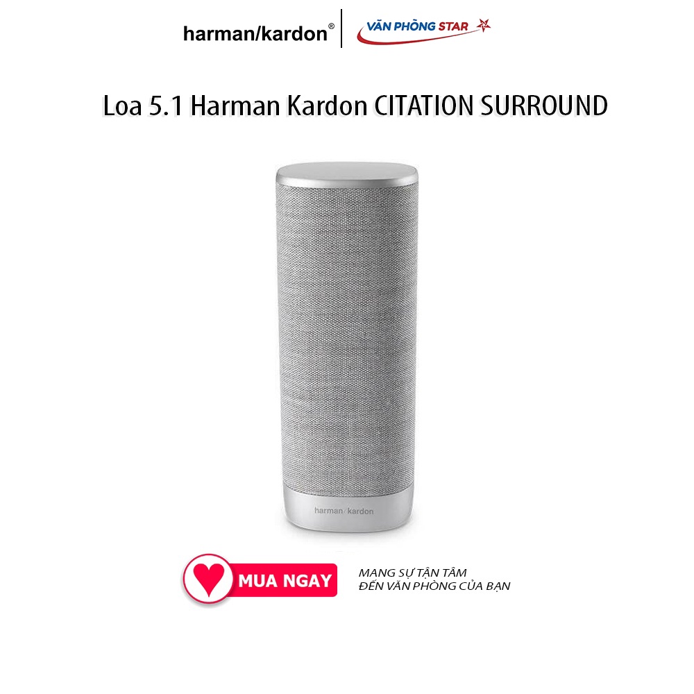 Loa 5.1 Harman Kardon CITATION SURROUND Công suất tổng 100W Số channel 5.1 Đường vào âm thanh: Wifi chính hãng
