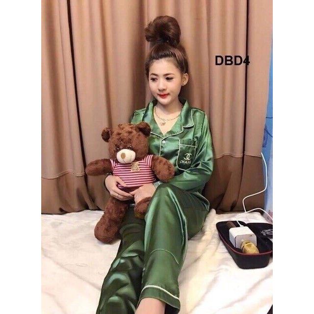 Đồ bộ phi lụa, đồ bộ mặc nhà cực ấm, chất liệu bao mềm mịn
