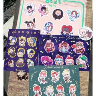 Sticker tấm chibi BTS