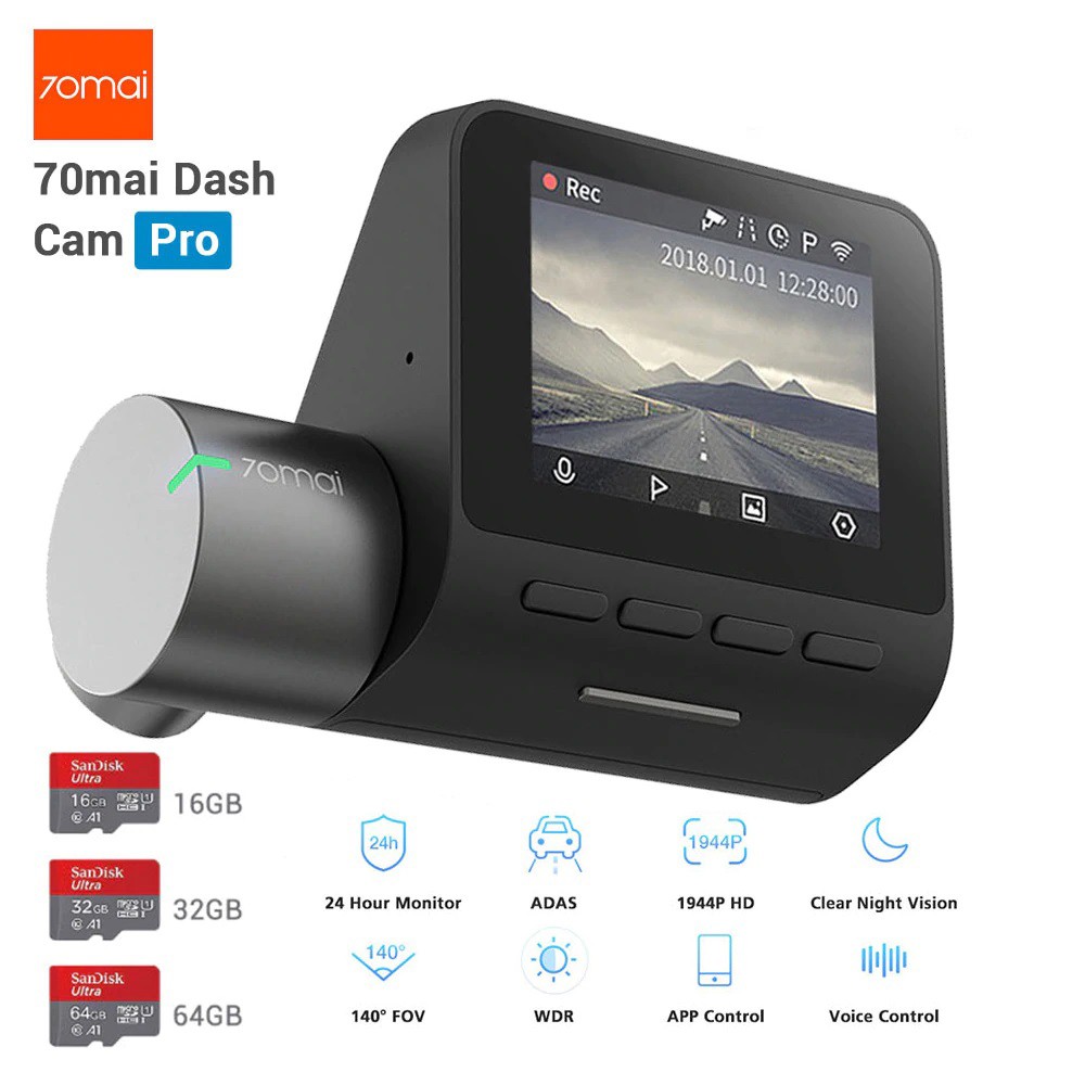 Camera Hành Trình Xiaomi 70MAI Pro - bản nội địa up firm Tiếng Anh Kèm Modul GPS | WebRaoVat - webraovat.net.vn