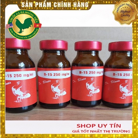 B15 250 mg/ml LỌ 10ML- DẠNG CHÍCH - HÃNG BRECO - GIA TĂNG THỂ LỰC VÀ SỰ TỈNH TÁO CHO CHIẾN KÊ