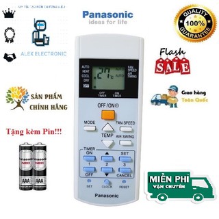 Remote Điều khiển điều hòa Panasonic 1 chiều- Hàng chính hãng Panasonic mới 100% Tặng kèm Pin-Điện tử ALEX
