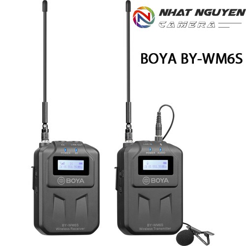 Micro không dây BOYA BY-WM6S - Mic Boya BY WM6S - Bảo hành 12 tháng