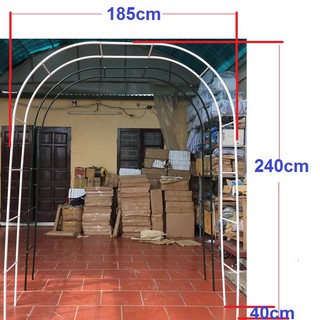 Khung vòm cho hoa hồng, cây leo dạng lắp ghép cao 240cm, rộng 185cm