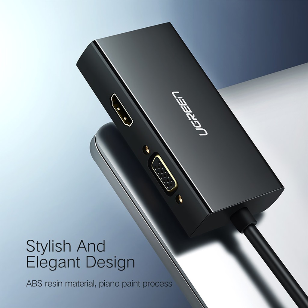 Cáp Mini DisplayPort ra HDMI + VGA + DVI Cao Cấp UGREEN MD114