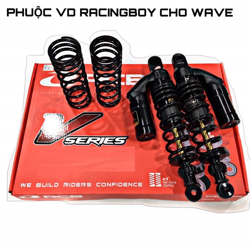 [ chính hãng] phuộc sau RCB mẫu vdbk tặng kèm lò xo shvn sh150 ab125 wave dream nvx155 sirius jupiter