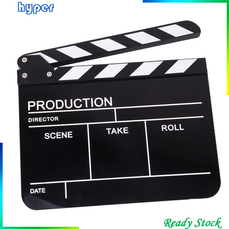 Clapper Board Clapperboard Slate 30 x 22.2cm for TV Film Movie Studio DV