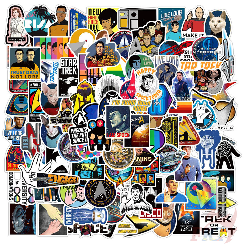 100Pcs/Set ❉ Star Trek Series A Stickers ❉ DIY Fashion Luggage Laptop Skateboard Doodle Decals Stickers