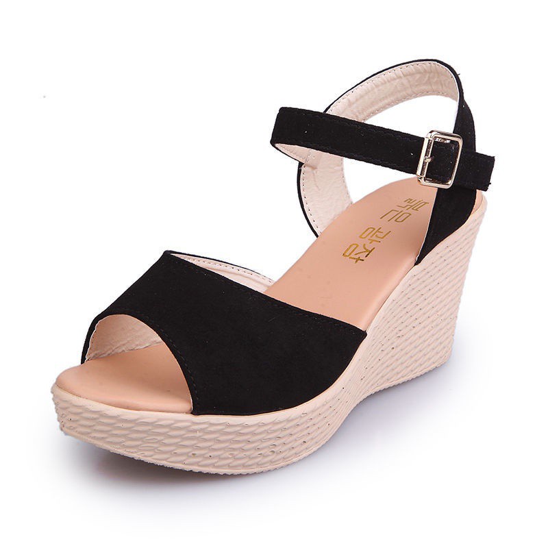2021Summer New Non-Slip Fashion Sandals Waterproof Platform Peep-Toe Sandals