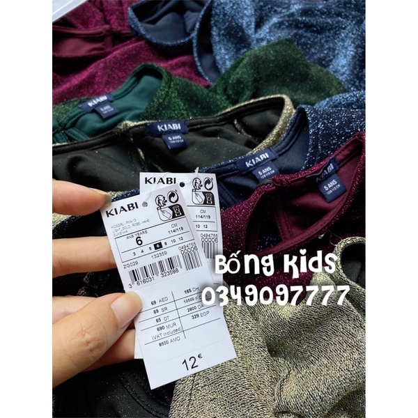 Váy Party Bé Gái Kim Tuyến Tay Rũ Kiabi