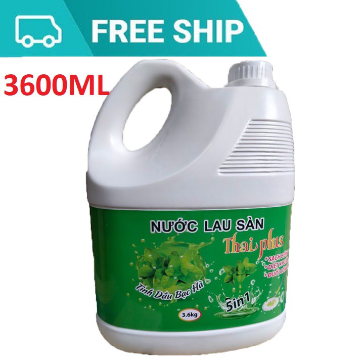 Nước Lau Sàn Bạc Hà Thái Plus 3600ml