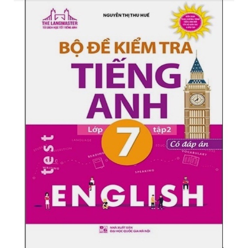 Sách.__.Bộ Đề Kiểm Tra Tiếng Anh _Lớp 7( Tập 2 có đáp án )