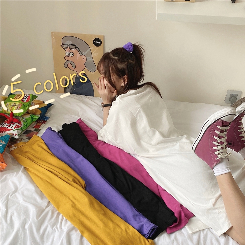 SUXI Đầm thun dáng rộng kiểu dáng Hàn Quốc phong cách tinh tế trẻ trung cho phái nữ