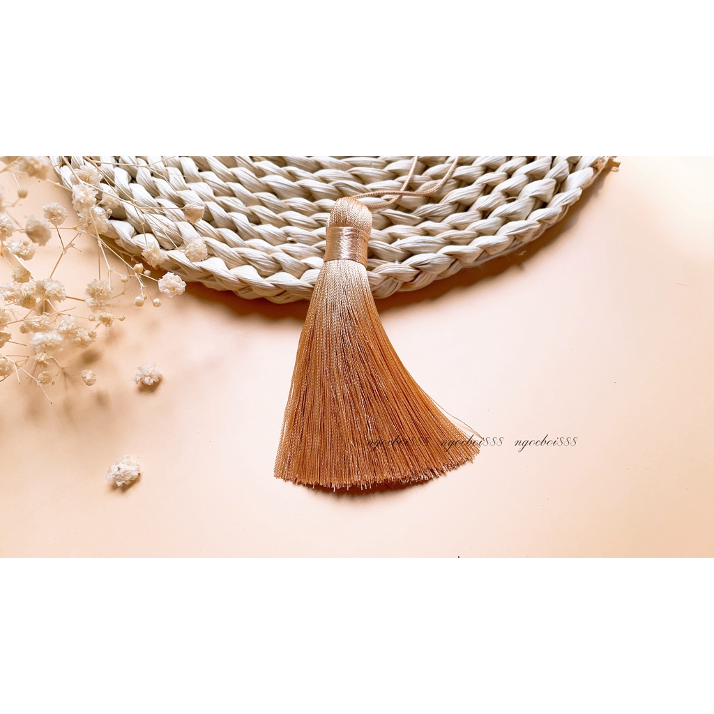 Tua Rua Béo 8cm Sợi Mảnh Trang Trí Quạt, Làm Đồ Handmade Nhiều Màu