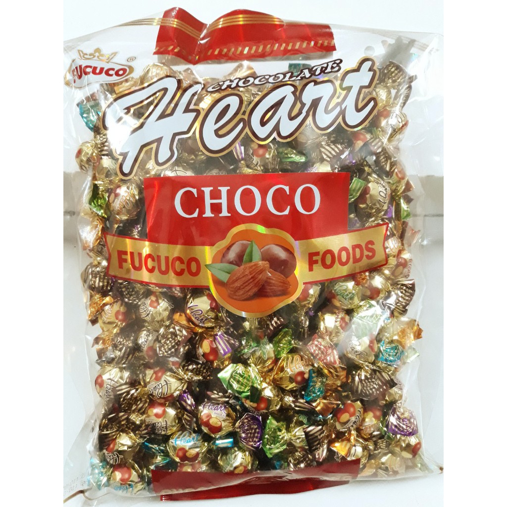 Kẹo Chocolate Heart Hạnh Nhân Xay Nhuyễn Gói 900g