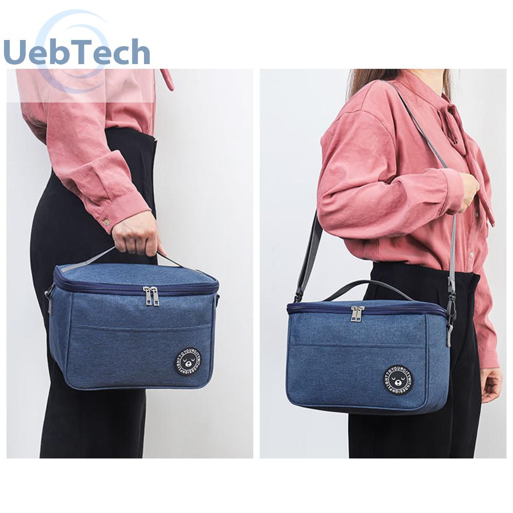 Uebtech Portable Lunch Insulation Bag Waterproof Food Cooler Ice Pack Thermal Bags