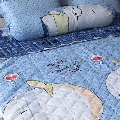 Vỏ gối ôm lồng ruột mẫu heo xanh