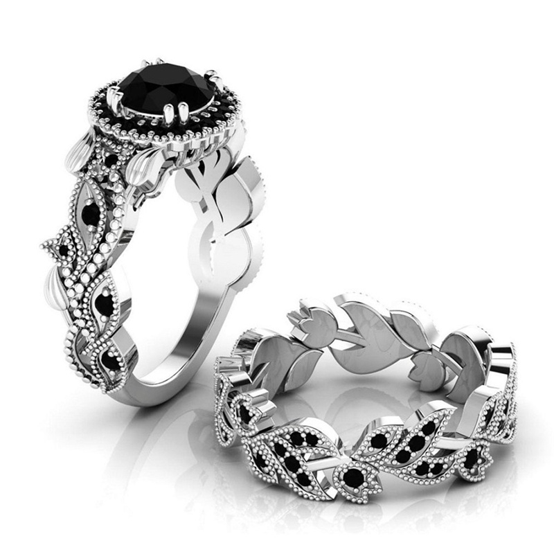 Set Nhẫn Đính Hôn Thời Trang Sang Trọng Cho Nữ