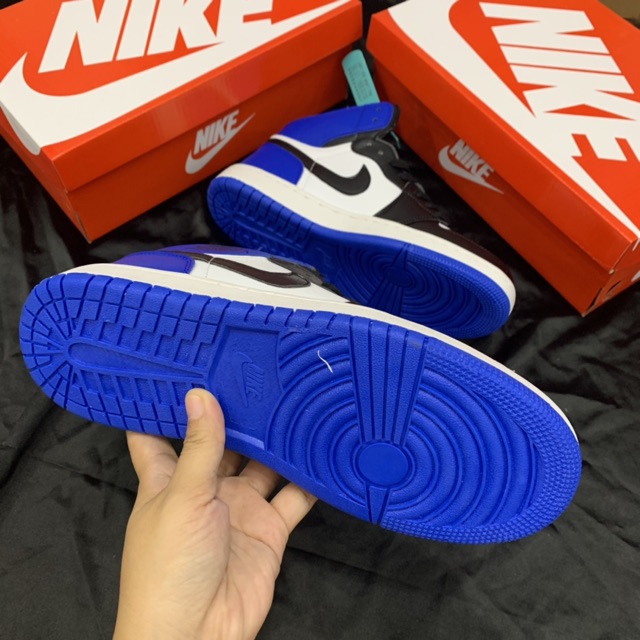 (Fullbox+bill) Giầy Jordan 1 đen xanh cao cổ hàng siêu đẹp | BigBuy360 - bigbuy360.vn