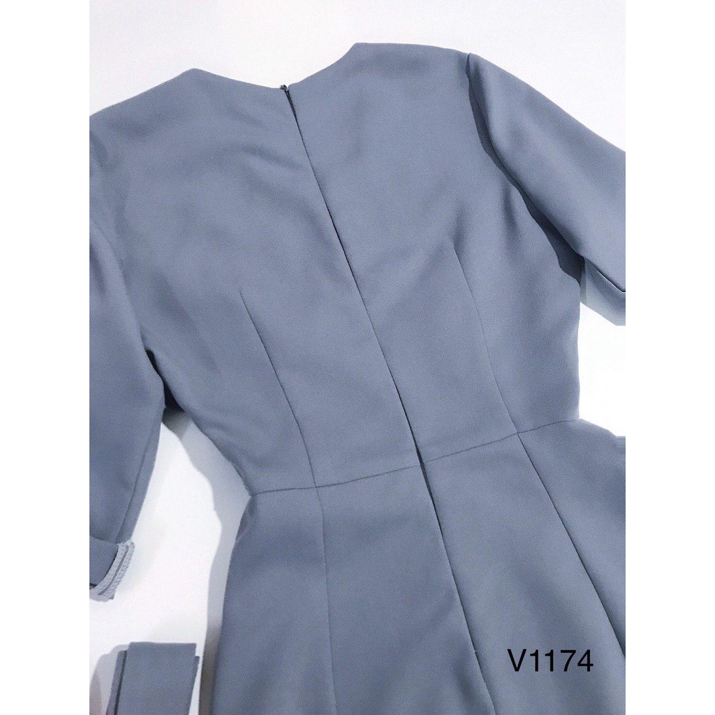 [ xả kho ] MiD Đầm Kate Hàn thanh lịch thiết kế V1174 Mie Design kèm ảnh thật