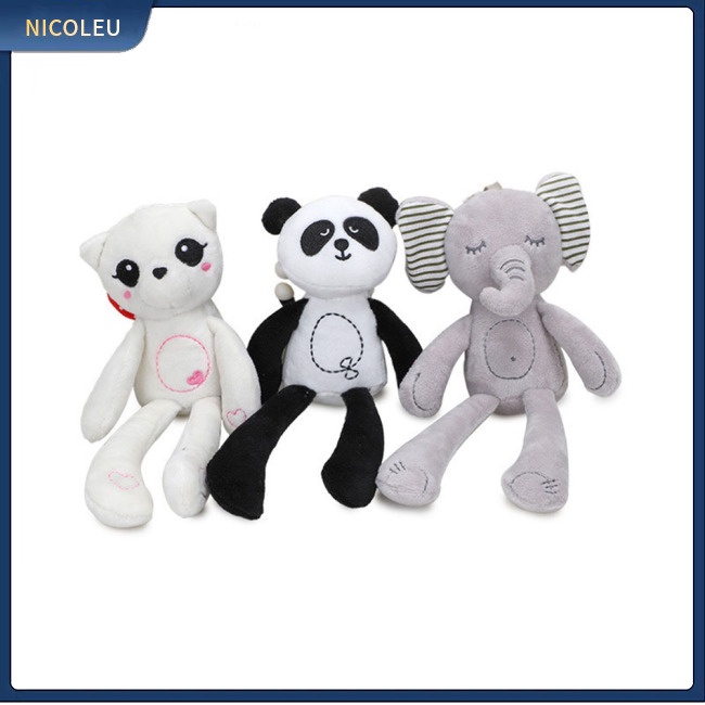Nicoleu | Đồ Chơi Treo Xe Đẩy Em Bé Hình Gấu Trúc Voi Hoạt Hình Dành Cho Trẻ Sơ Sinh