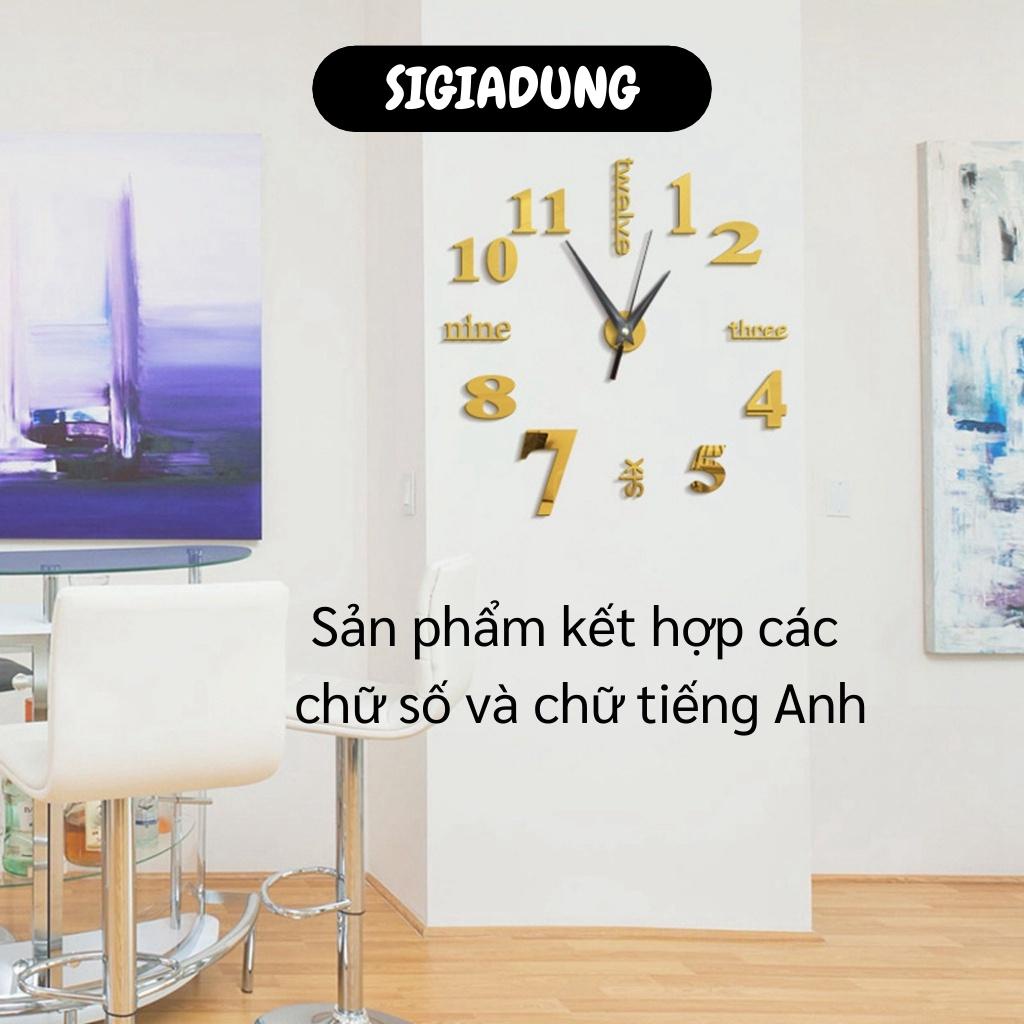 [SGD] Đồng Hồ Dán Tường 3D - Đồng Hồ Treo Tường Trang Trí Nhà, Sang Trọng, Độc Đáo 6971