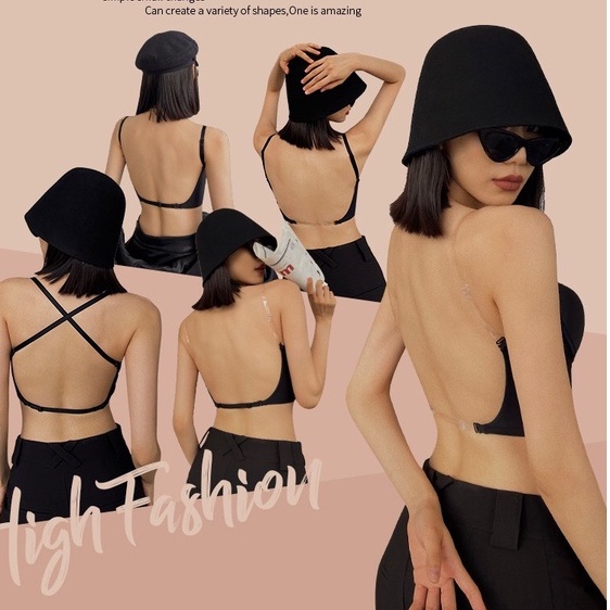 Áo lót mặc áo hở lưng khoét ngực chữ U loại cao cấp đa năng Yion Underwear AU04