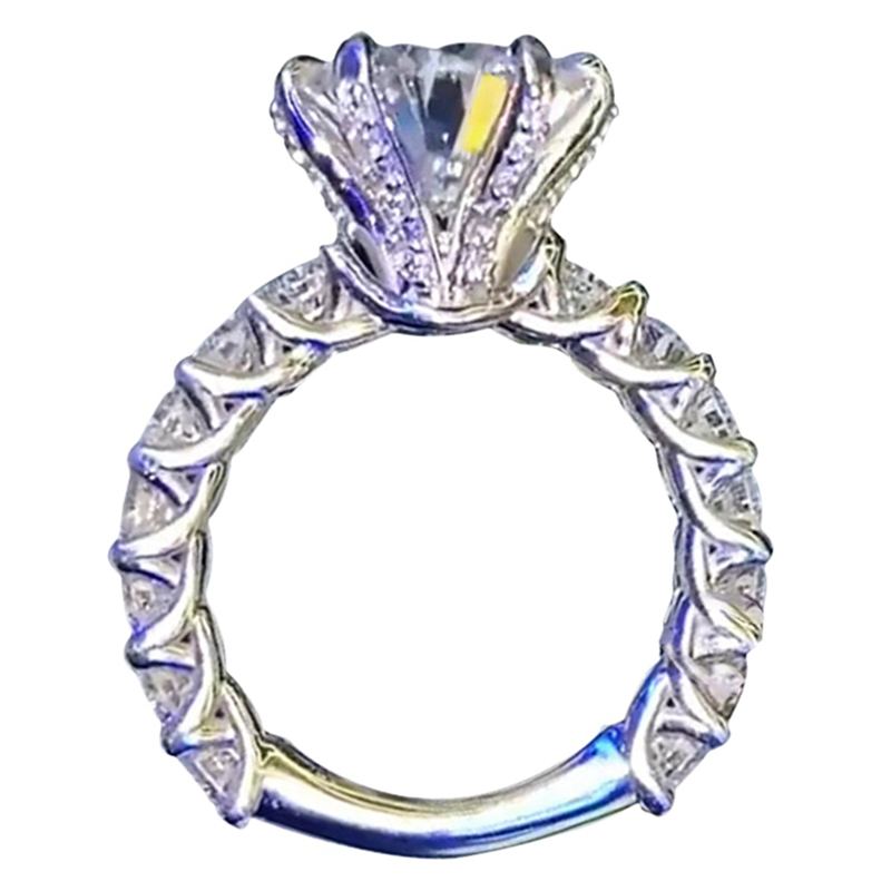 Nhẫn kim loại đính đá Vintage dành cho Nam Nữ